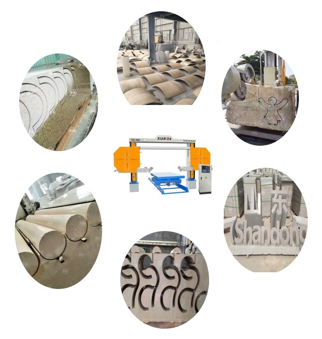 Tagliatrice di pietra del cavo di CNC per forma speciale 1