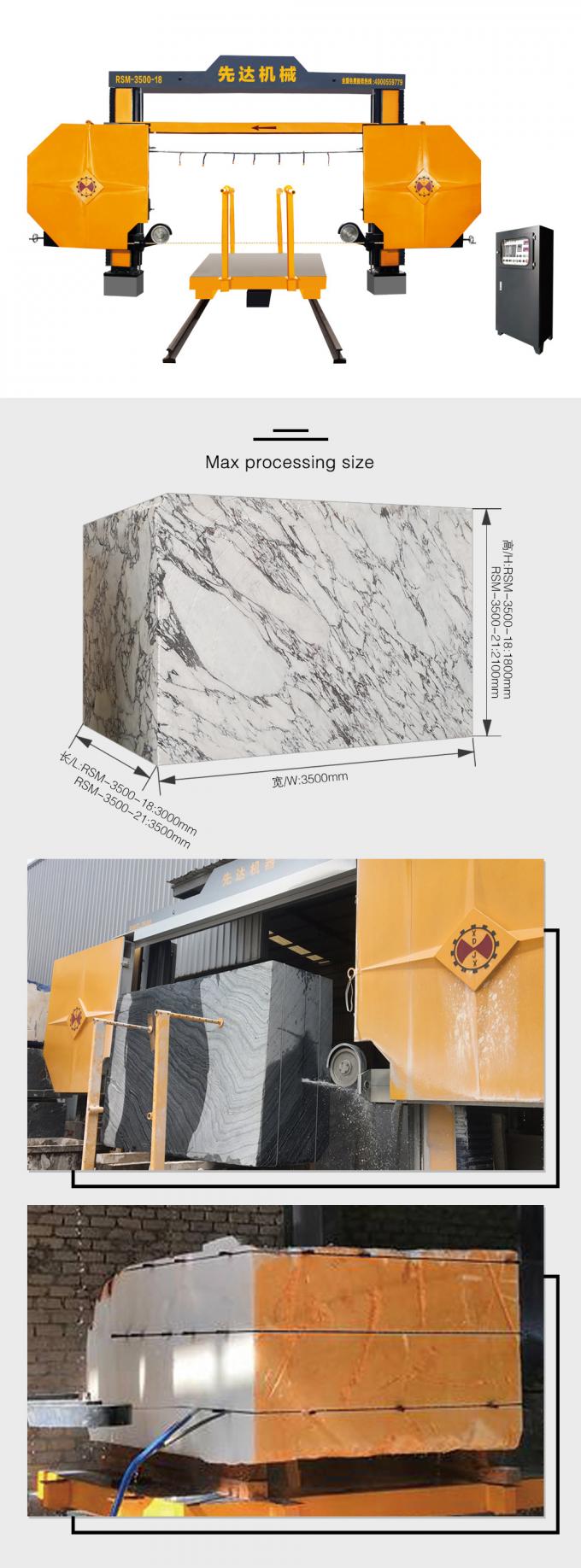 Macchina Rsm-3500-18/21 di Diamond Wire Saw Block Dividing 0