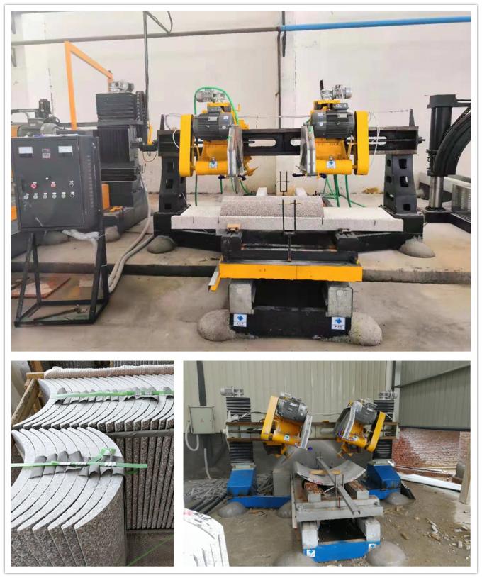 Tagliatrice automatica del bordo della pietra di quattro fette per la lastra 1500mm della colonna 0