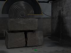 Taglierina a ponte multilama per blocchi di granito e marmo