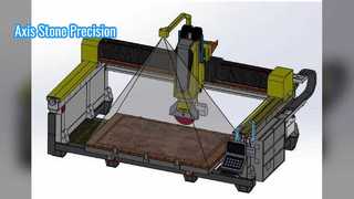 Precisione della fresa per pietra dell'asse per forme complesse