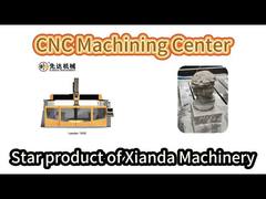 Dimostrazione del centro di lavorazione della pietra CNC a 5 assi XianDa Leader1500 1500CM