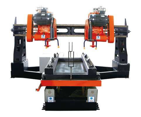 qualità  Four Blade Stone Edge Cutting Machine Column Slab Trimming Machine fabbrica