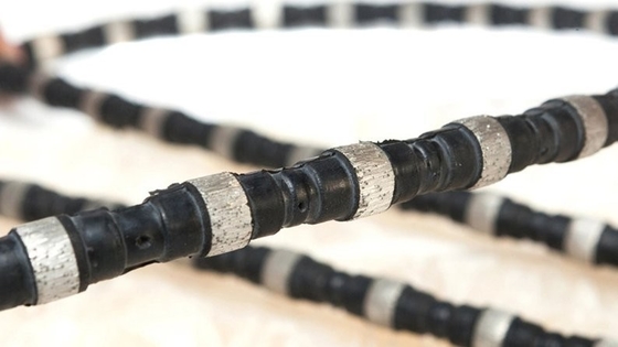 strumenti di 11.5mm Diamond Marble Wire Saw Quarrying a tagliare roccia di pietra dura