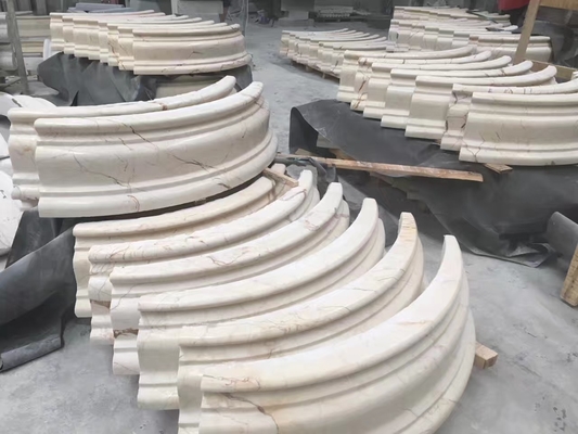Cappuccio della colonna e tagliatrice bassa della pietra di profilo per il marmo del granito