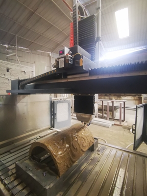 Precision 4 Axis Arc Slab & Column Stone Carving Machine