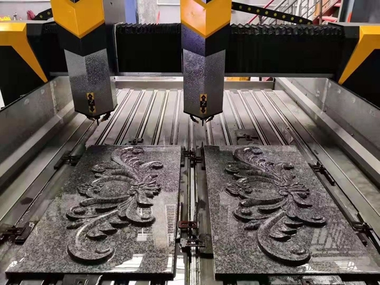 Macchina di scultura in pietra a 4 assi per lastre e colonne per marmo e granito