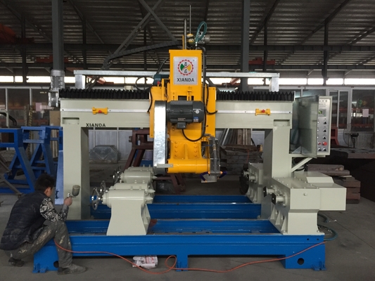 PLC/CNC Alta precisione Quattro Pcs Blauster Cutting Machine per pilastri, tappi di colonne, blocchi stradali