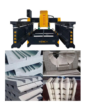 3 asse CNC doppio tracciato tipo ponte lineare di taglio e fresatura macchina