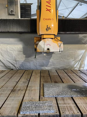 Macchina per il taglio di seghe a ponte a 5 assi con movimento automatico del tavolo