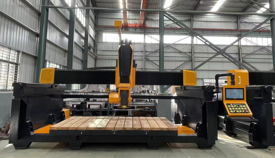 5 Assi CNC Bridge Saw Machine For Marble Kitchen Countertop With Italy Esa Sistema Programma Automatico Software Taglio di pietra