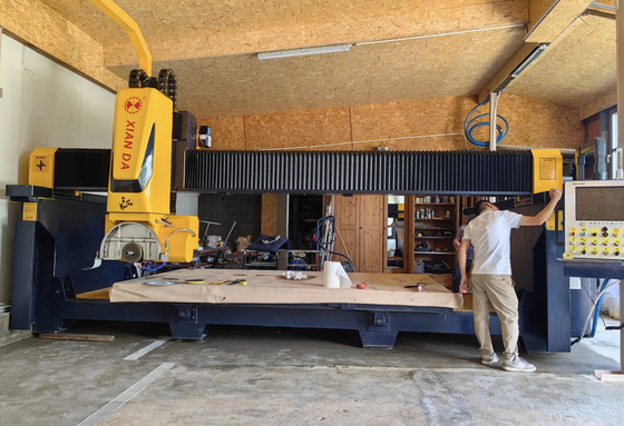 Sistema italiano 5 assi CNC ponte seghe fresatura Macchine da cucina lavandino bancone Forme speciali