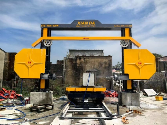 Macchina per segatura CNC a filo di diamante con 4 volanti per il taglio della pietra industriale