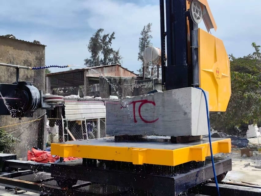 Macchina per segatura CNC a filo di diamante con 4 volanti per il taglio della pietra industriale