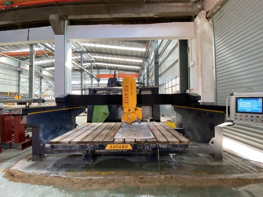 4 assi CNC Bridge Saw Cutter Machine per il taglio fresatura per la perforazione di lavorazione di pietra granito marmo quarzo cucina bancone piastrelle piastrelle lavandino ritagliato