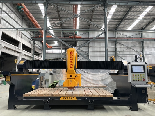 4 assi CNC Bridge Saw Cutter Machine per il taglio fresatura per la perforazione di lavorazione di pietra granito marmo quarzo cucina bancone piastrelle piastrelle lavandino ritagliato