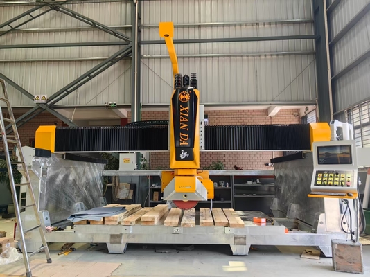 Software italiano per fresa CNC a 5 assi per granito, marmo, taglio piastrelle, taglio pietra e macchina per incisione e fresatura per lavelli a ponte in America