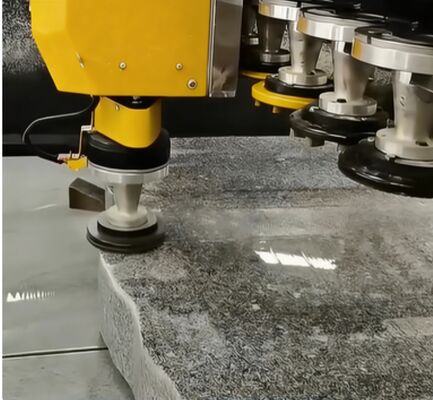 Macchina lucidatrice intelligente integrata ad alta precisione con alimentazione automatica per la lucidatura della pietra