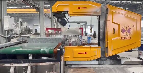 Macchina per seghe a filo CNC verticale per marciapiede curvo