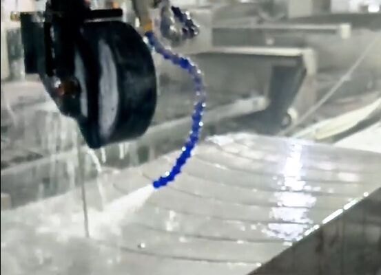 Macchina per seghe a filo CNC verticale con controllo PLC per il taglio di pietra, consumo di acqua di 4 m3/h, lunghezza del filo di 20-50 m