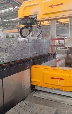 Macchina per seghe a filo CNC verticale con controllo PLC per il taglio di pietra, consumo di acqua di 4 m3/h, lunghezza del filo di 20-50 m