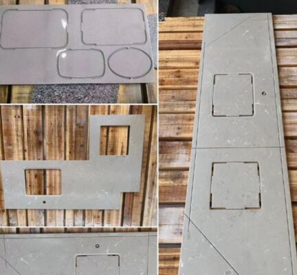 Diametro della lama 350450mm 4 + 1 asse macchina di taglio ponte