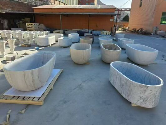 Centro di lavoro CNC a 5+1 assi per scultura 3D di granito e marmo, vasca