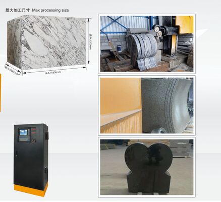 Macchina di segatura a filo di diamante CNC a 4 assi compatta per la profilazione del granito di marmo - Macchina di taglio di pietre di piccole dimensioni con certificato CE