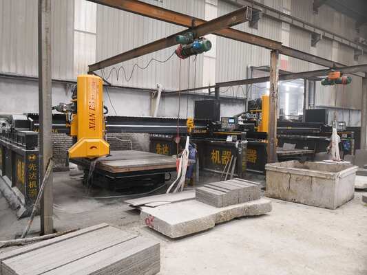 Troncatrice a ponte a infrarossi con laser per pietra e PLC, adatta per la lavorazione di lastre di marmo e granito su larga scala