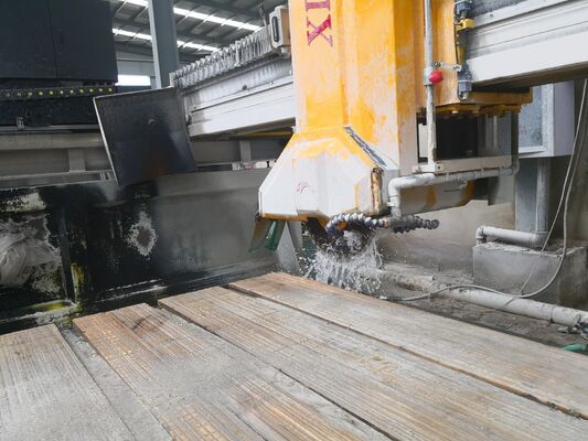 Troncatrice a ponte a infrarossi con laser per pietra e PLC, adatta per la lavorazione di lastre di marmo e granito su larga scala