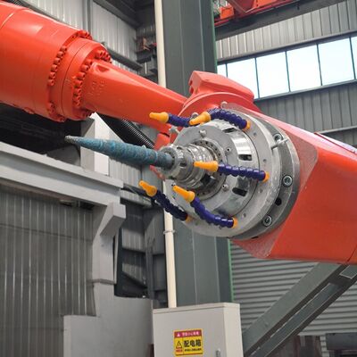 Macchina per il taglio della pietra robotizzata CNC a 6 assi con controllo interpolato e mandrino BT40 per intaglio su larga scala fino a 3100 mm