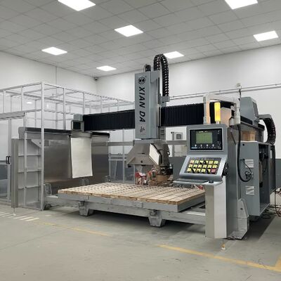 Taglio Ponte a 5 Assi per Pietra con Sistema Italiano DDX, Lama da 900mm e Precisione di Taglio di ±0.1 mm