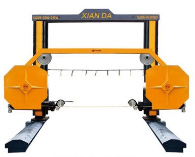 Seghe a filo di diamante mobili con telaio con 3500*3500*2200mm Max Processing Size e controllo CNC/PLC per il taglio di pietra ad alta precisione