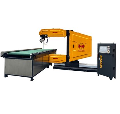 Macchina per seghe a filo CNC verticale con controllo PLC per il taglio di pietra, consumo di acqua di 4 m3/h, lunghezza del filo di 20-50 m