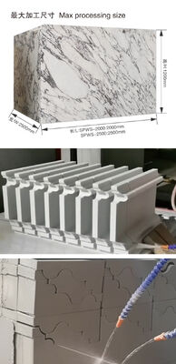 Serratura a filo ceramica a spuma di diamanti con dimensioni di lavorazione massime di 2000 mm*2500 mm*1200 mm, motore principale da 7,5 kW e velocità del filo 20-40 m/s