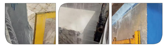 300kw Potenza totale Multi Wire Diamond Saw Machine con controllo Siemens PLC e ruote di guida in lega di alluminio per l'aviazione