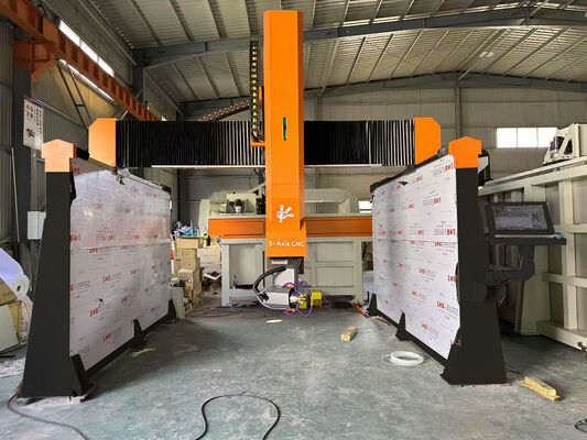 Industrial 5 Axis CNC Stone Carving Machine FAEM-3320, Fast Processing per la figura umana di Buddha 3D e la scultura monumentale