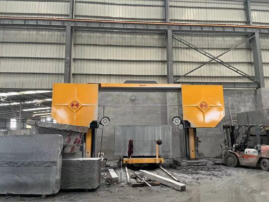 Controllo PLC Seghe a filo di diamante per marmo di granito con 3500x3500x1800mm Max dimensione di elaborazione e 15KW motore principale