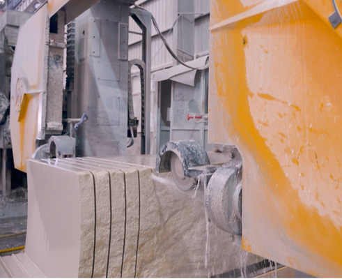 Macchina per il taglio a filo CNC a 4 assi per pietra di forma speciale | Attrezzatura per la lavorazione di profili di pietra irregolare