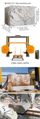 Macchina per la divisione di blocchi CNC a 4 assi ad alta efficienza con dimensioni massime di lavorazione di 3000 mm per il taglio della pietra