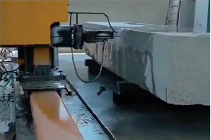 Macchina per il taglio a filo CNC mobile a portale con quattro volani per il taglio di blocchi di pietra di grandi dimensioni 3500 × 3500 × 2200 mm