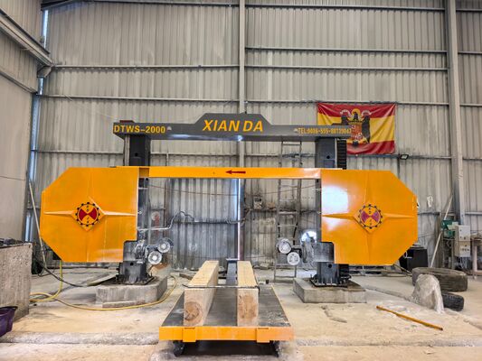 DTWS-2000SA Macchina per segatrice a filo diamantato CNC con alta precisione di taglio e rotazione a 360° per la profilatura della pietra
