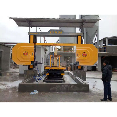 Segatrice automatica a filo diamantato CNC a 5 assi per il taglio e la modellatura di blocchi di marmo granito