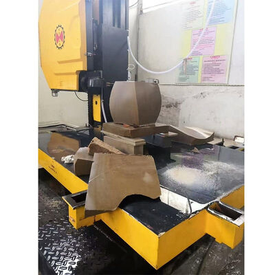Segatrice automatica a filo diamantato CNC a 5 assi per il taglio e la modellatura di blocchi di marmo granito
