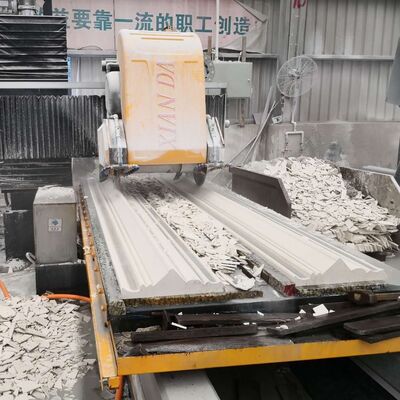 PLC Control Stone Line Profiling Machine con taglio a doppia lama e telaio in acciaio saldato per lavori pesanti
