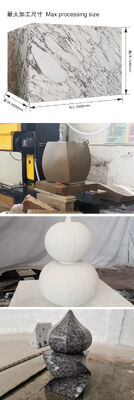 5 assi CNC seghe a filo di diamante con motore principale da 11 kW per la lavorazione di forme 3D in marmo e granito