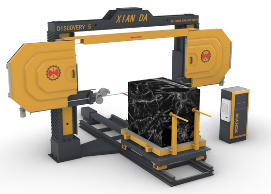 5 assi CNC seghe a filo di diamante con motore principale da 11 kW per la lavorazione di forme 3D in marmo e granito