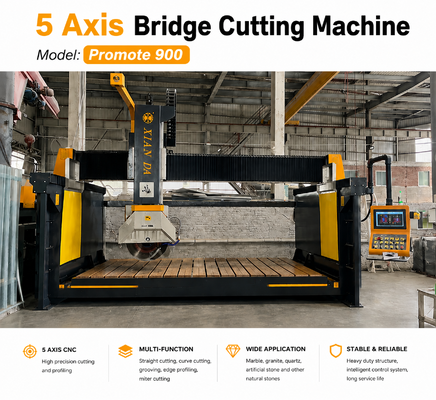 Sega a ponte CNC di precisione a 5 assi per progetti di taglio del marmo e decorazione della pietra in Portogallo