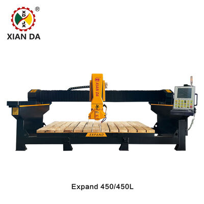 Macchina per segatrice a ponte CNC a 4+1 assi, macchina per il taglio di granito, marmo e quarzo per la lavorazione di piani di lavoro, Xianda Expand 450MC / 450L-MC