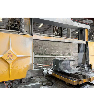 Macchina per il taglio della pietra con filo diamantato ad alta efficienza e controllo CNC con collegamento a quattro mandrini
